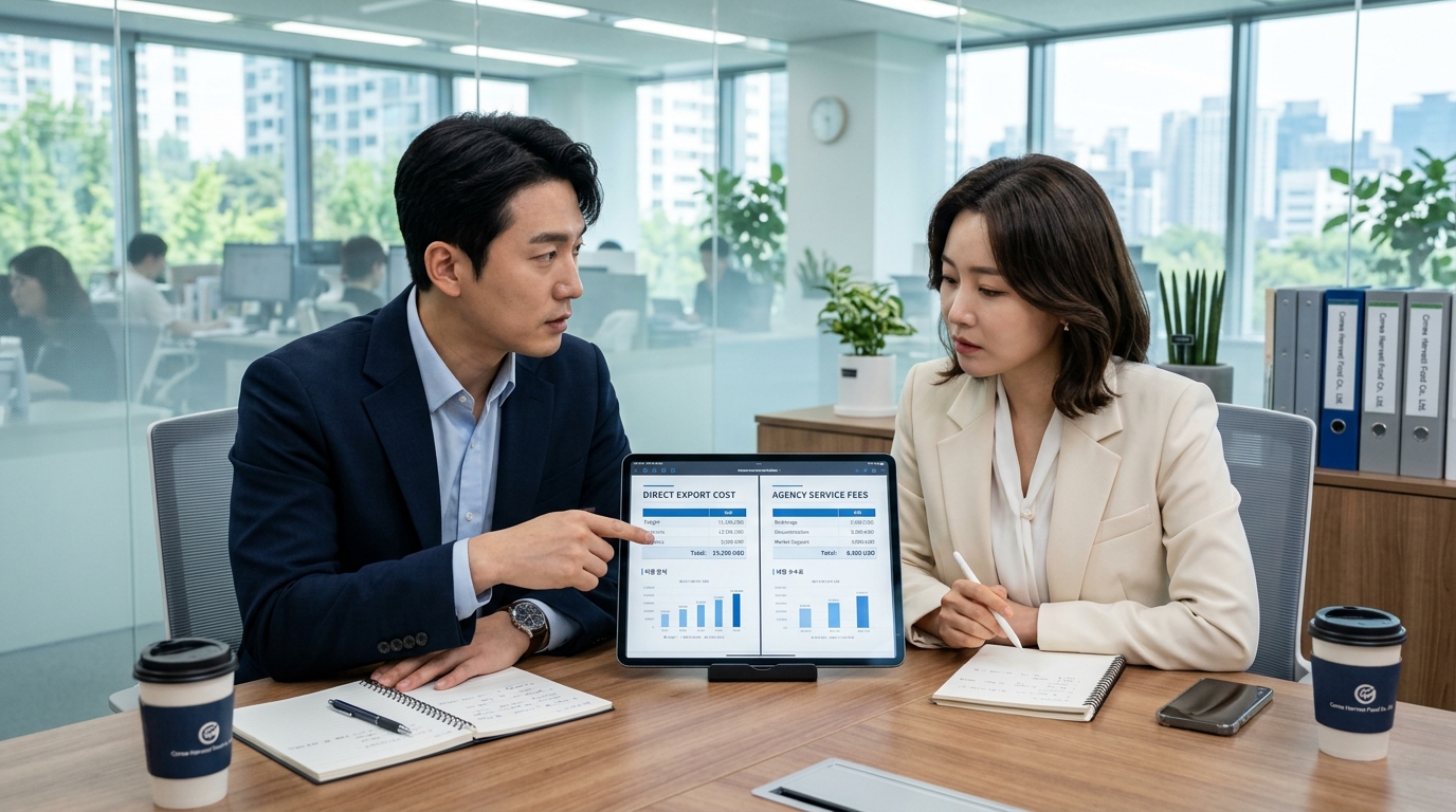 식품 수출 대행, 직접 vs 대행 어떤 게 나을까 — 비용·업체 선택 기준 | AAMOND Global