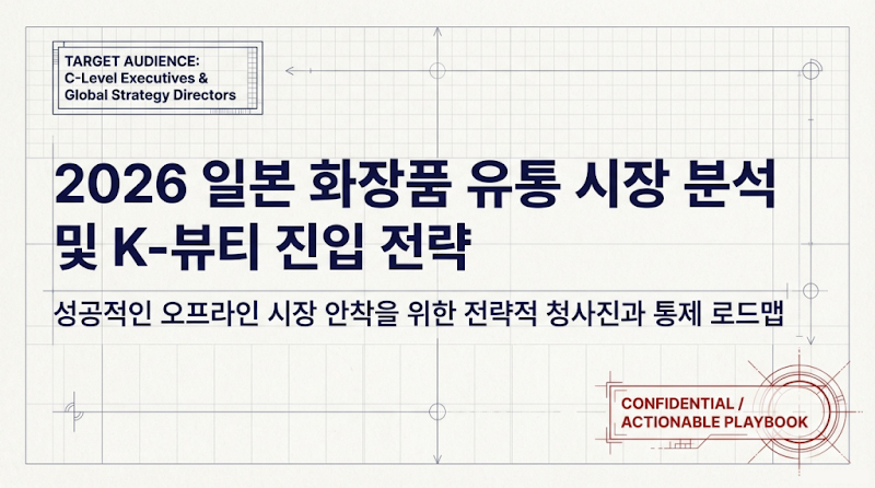 2026 일본 K-뷰티 시장: 41.4% 점유율 넘어 전국구 드럭스토어 진입 전략