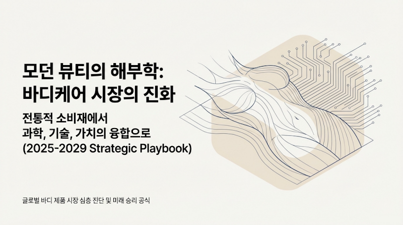 1조 달러 바디케어 시장, 2025-2029 수출 전략: 과학, 기술, 가치 융합