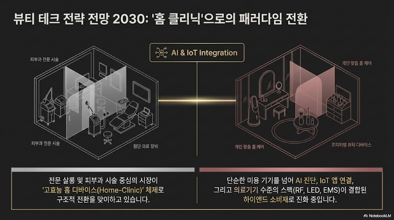뷰티 테크 시장 2030: '홈 클리닉' 전환과 수출 기회