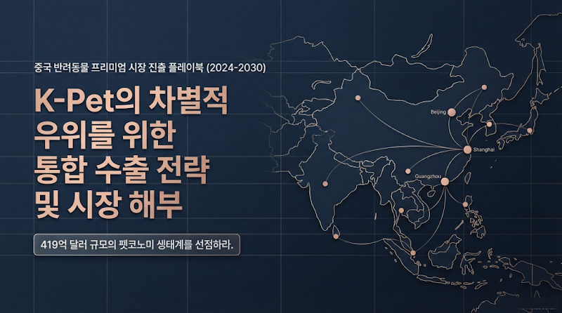 중국 K-Pet 프리미엄 펫 시장 진출: 통합 수출 전략 (2024-2030)