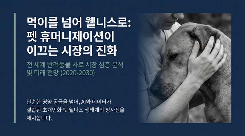 펫 휴머니제이션 시대: 글로벌 반려동물 웰니스 시장의 폭발적 성장과 수출 전략 (2030 전망)