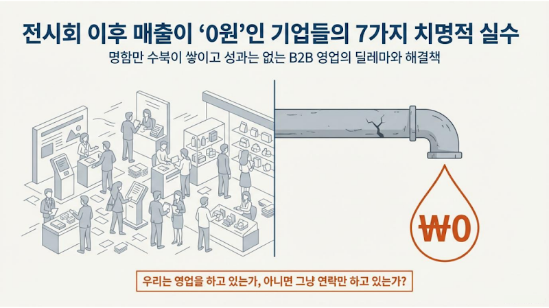 전시회 매출 0원? B2B 수출 성공을 위한 7가지 치명적 실수와 해결책