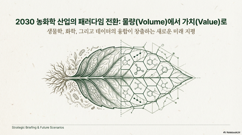 2030 농화학 시장 패러다임 전환: 935억 달러 작물 건강 시장 공략 전략